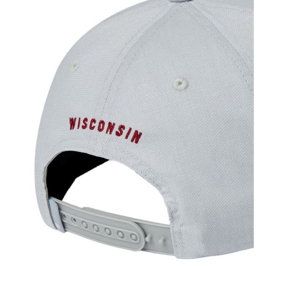 Travis Matthew Golf Grey Adjustable Snapback Trucker Hat Cap Wisconsin State  WI - Picture 3 of 5